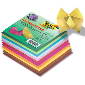 Faltblatt Folia, 10 x 10 cm, 10 Farben sortiert, 70 g/m², 100 Bl.