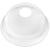 Dome-låg til plastglas Ø78 mm RPET m/hul, 50 stk