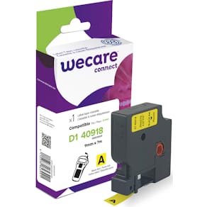 Märkband Wecare D1 9mm sva/gul