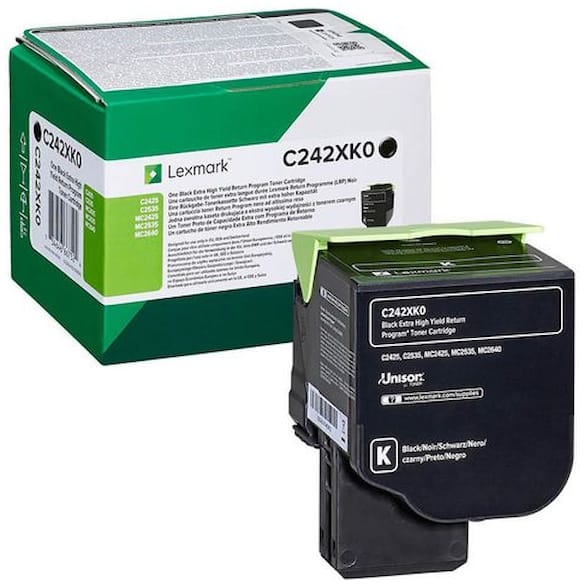 Toner LEXMARK C242XK0 Sort