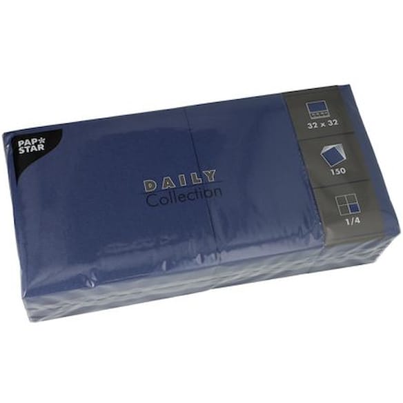 Serviett DAILY 2L 32x32cm mørk blå (150)