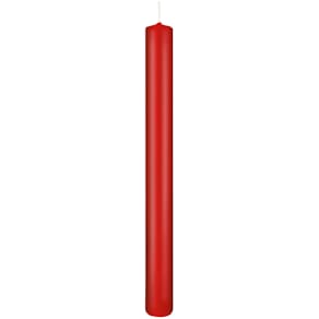 Stabkerze Noname, durchgefärbt, rot, 25 cm, 2,3 cm Durchmesser