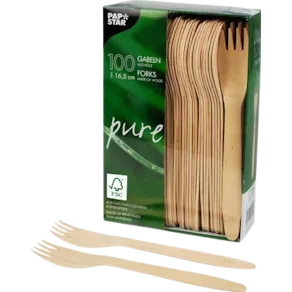 Bestick gaffel PURE FSC 16,5cm 100/fp