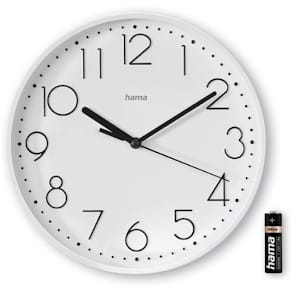 Väggur HAMA Salina 22cm vit