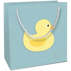 Geschenktragetasche BY NATURE Baby Ente, hellblau