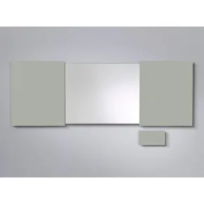 Konferensskåp Glas Betonggrå, magnetisk