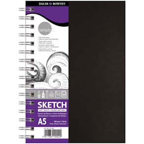 Skizzenbuch Daler-Rowney, A5, 54 Seiten, 100 g/m², Spiralbindung