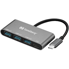 USB-C to 3 x USB 3.0 Converter, White