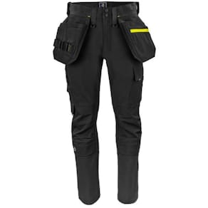 Bukse PROJOB Håndverk 5551 C58 sort/gul