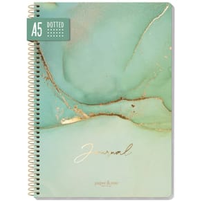 Notizbuch PAPER&YOU A5 Spiralbindung, dotted, 80 Blatt, sortiert