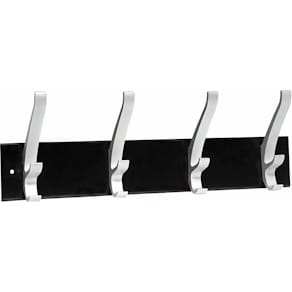 Vægknage Unilux Cypres, 2 kroge, sort/træ