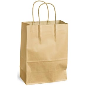 Papiertragetasche PACK'N POST, 180 x 80 x 240 mm, braun