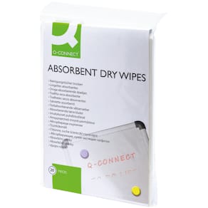 Reinigungstücher Q-CONNECT KF04506, weiß, 20 Stück