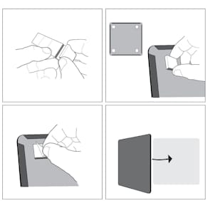 Whiteboard Slim NOBO vit 28x22cm