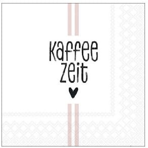 Servietten AMBIENTE Kaffeezeit, 25x25 cm, 3-lagig, 20 Stück