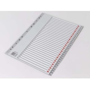 Register Q-Line A4 grå, 10 sæt