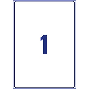 Versandetikett Avery Zweckform, 199,6 x 289,1 mm, wetterfest