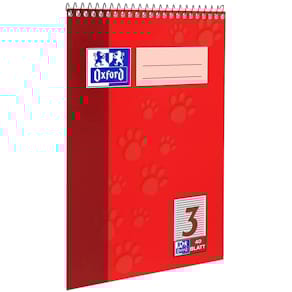 Spiralblock Oxford, A5, 40 Blatt, Lineatur 3, sortiert
