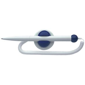 Bläckkulpenna Klickfix Vit/Blå, med kedja