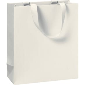 Geschenktragetasche stewo Uni, beige, 18 x 21 x 8 cm