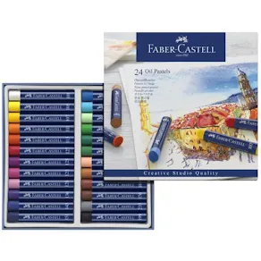 Oljepastellkrita Faber-Castell, 24 färger