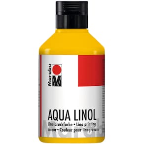 Linoldruckfarbe Marabu Aqua, mittelgelb, 250 ml