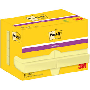 Memoblokken Post-it Super Sticky Notes, 90 vel, 47,6 x 47,6 mm,  