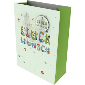 Geschenktragetasche EigenArt Herzl. Glückwunsch