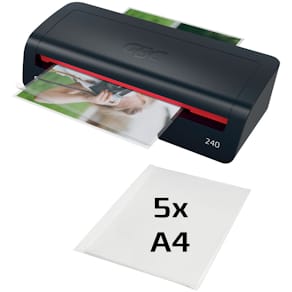 Laminiergerät GBC 240, A4, schwarz/rot