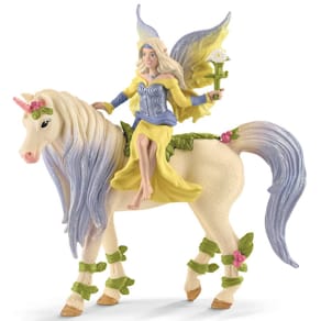 Spielzeugfigur SCHLEICH Sera mit Blüten-Einhorn, 15 x 8,2 x 18 cm