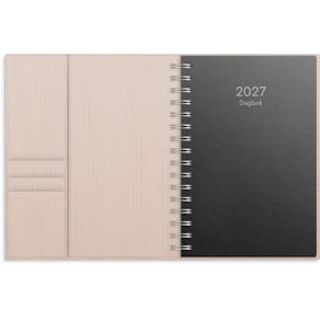 Burde Dagbok 2027 beige konstläder