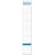 Rugetiketten Elba, 19x3,4 cm, wit, 10 stuks