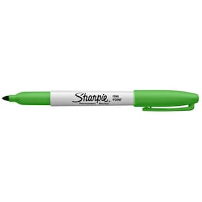 Merkepenn SHARPIE F 0,9mm lime