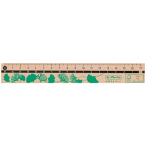 Lineal Herlitz GREENline, Holz, 17 cm
