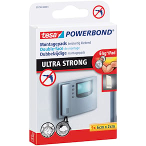 Montagepads tesa Powerbond Ultra Strong, 6 x 2 cm