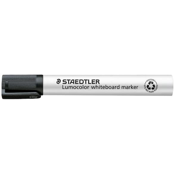 Whiteboardpenn LUMOCOLOR 2,0mm rund sort 10st