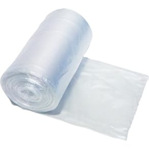 Vuilniszak HDPE, 10 µm, 44 x 48 cm, transparant, rol 50 stuks