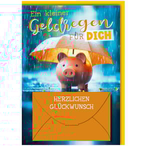 Glückwunschkarte für Geldgeschenke