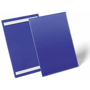 Lagerlomme Durable selvklæbende A4 høj, blå