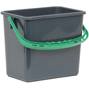 Hink Grå, grönt handtag 6l