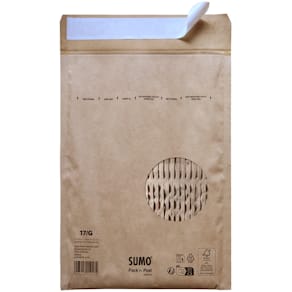 Papierpolstertasche SUMO G, braun, 225x340 mm