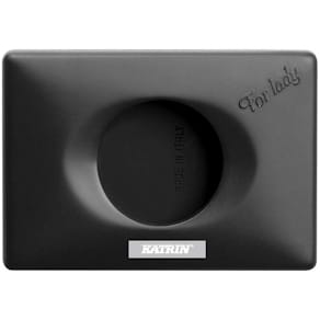 Hygiejneposedispenser Katrin System Ladybin, sort, 95×32×135 mm