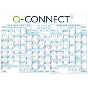 Wandplaner Q-CONNECT XL, 70,7x100cm, 14 Monate
