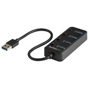 StarTech.com USB 3.0-hubb med 4 portar - USB-A till 4x USB 3.0