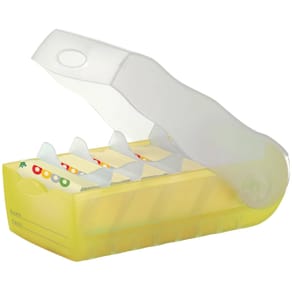 Karteibox HAN Croco, A8, transluzent-gelb