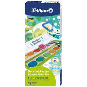 Farbkasten Pelikan K12G, 12 Farben, grün