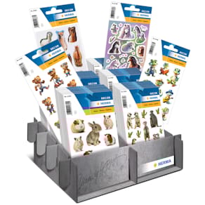 Schmucketikett HERMA Decor Tiere, sortiert, 60 Packungen