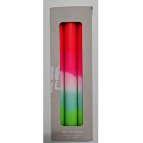 Stabkerze PBS Dip Dye Lollipop, 3 Stück, bunt