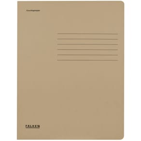 Gummizugmappe Falken, A4, Karton, grau