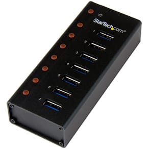 StarTech.com USB 3.0-hubb med 7 portar skrivbords- eller